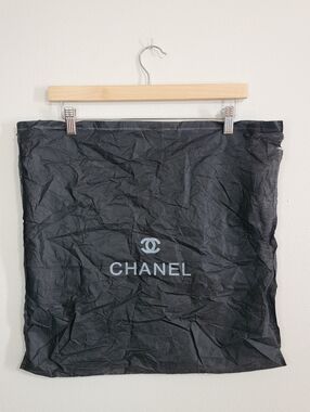 CHANEL Black Dust Cover with White Logo